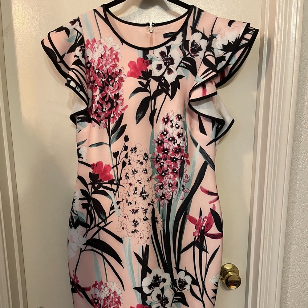 Light pink/tan Floral Dress